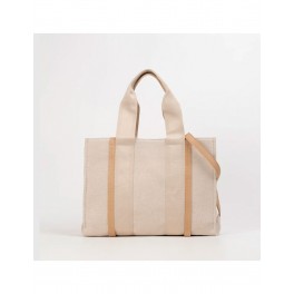 BOLSO BANDOLERA TIPO SHOPPER TAUPE